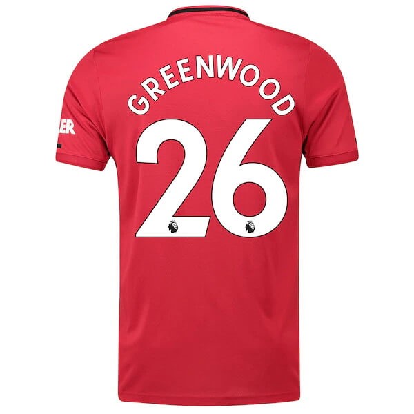 Camiseta Manchester United NO.26 Greenwood Primera equipación 2019-2020 Rojo